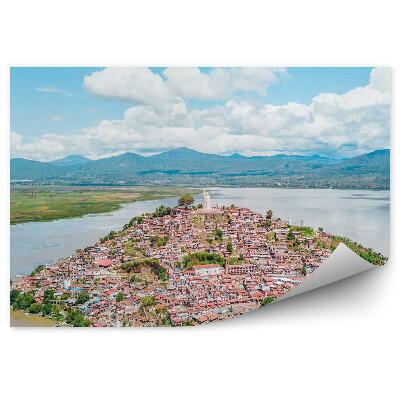 Poszter tapéta gyönyörű kilátás sziget építészet természet