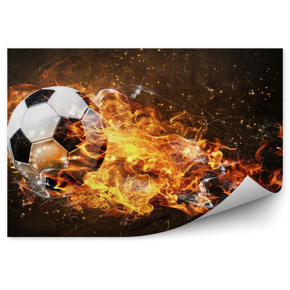 Fotótapéta A futball lángokban áll