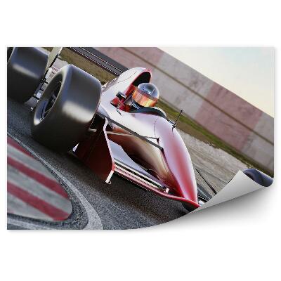 Fotótapéta Piros Forma 1-es autó a versenypályán