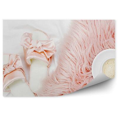 Öntapadós Fotótapéta Csésze kávé reggel ágy párna