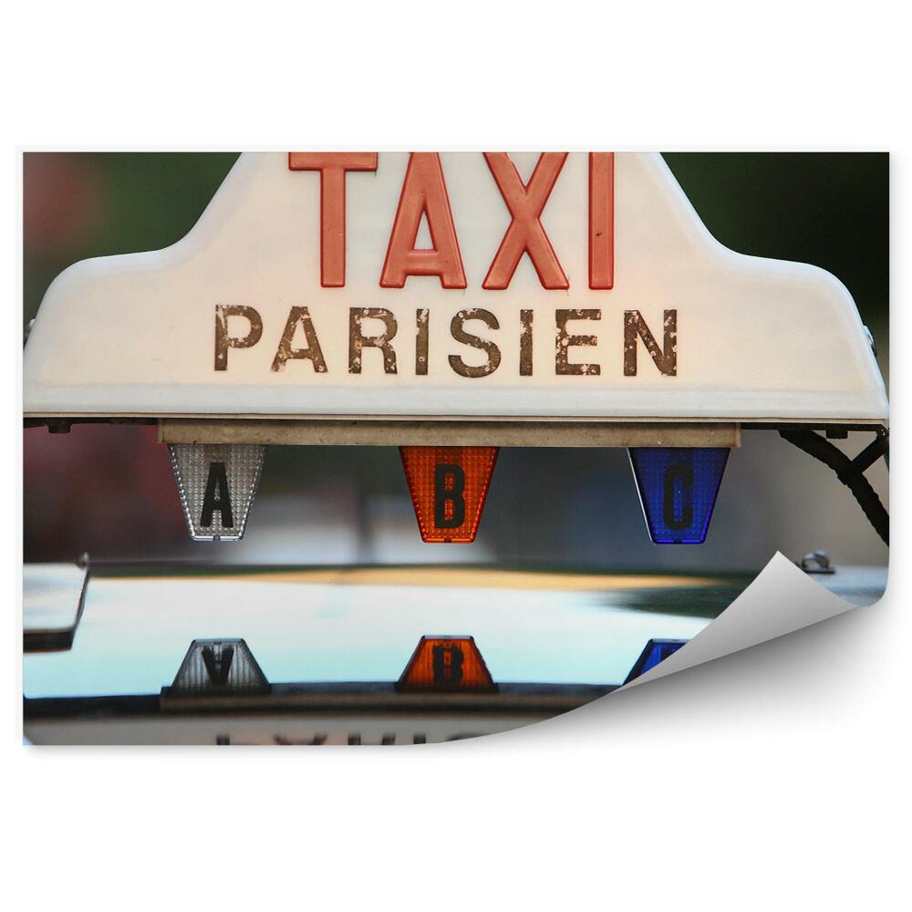 Öntapadós fotótapéta falra Franciaország taxi szállító jármű