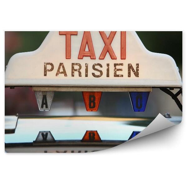 Öntapadós fotótapéta falra Franciaország taxi szállító jármű