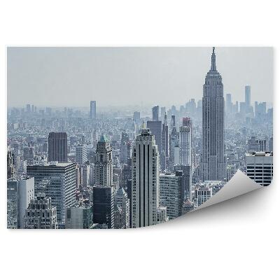 Fotó poszter tapéta Légi panoráma a városra, szürke épületek