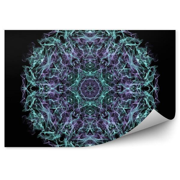 Fotótapéta Mandala türkiz lila lángok