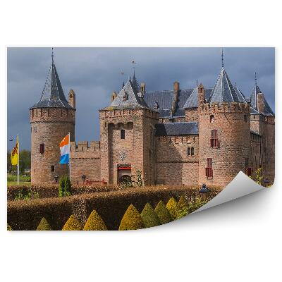 Fotótapéta Holland kastélykert bokrok