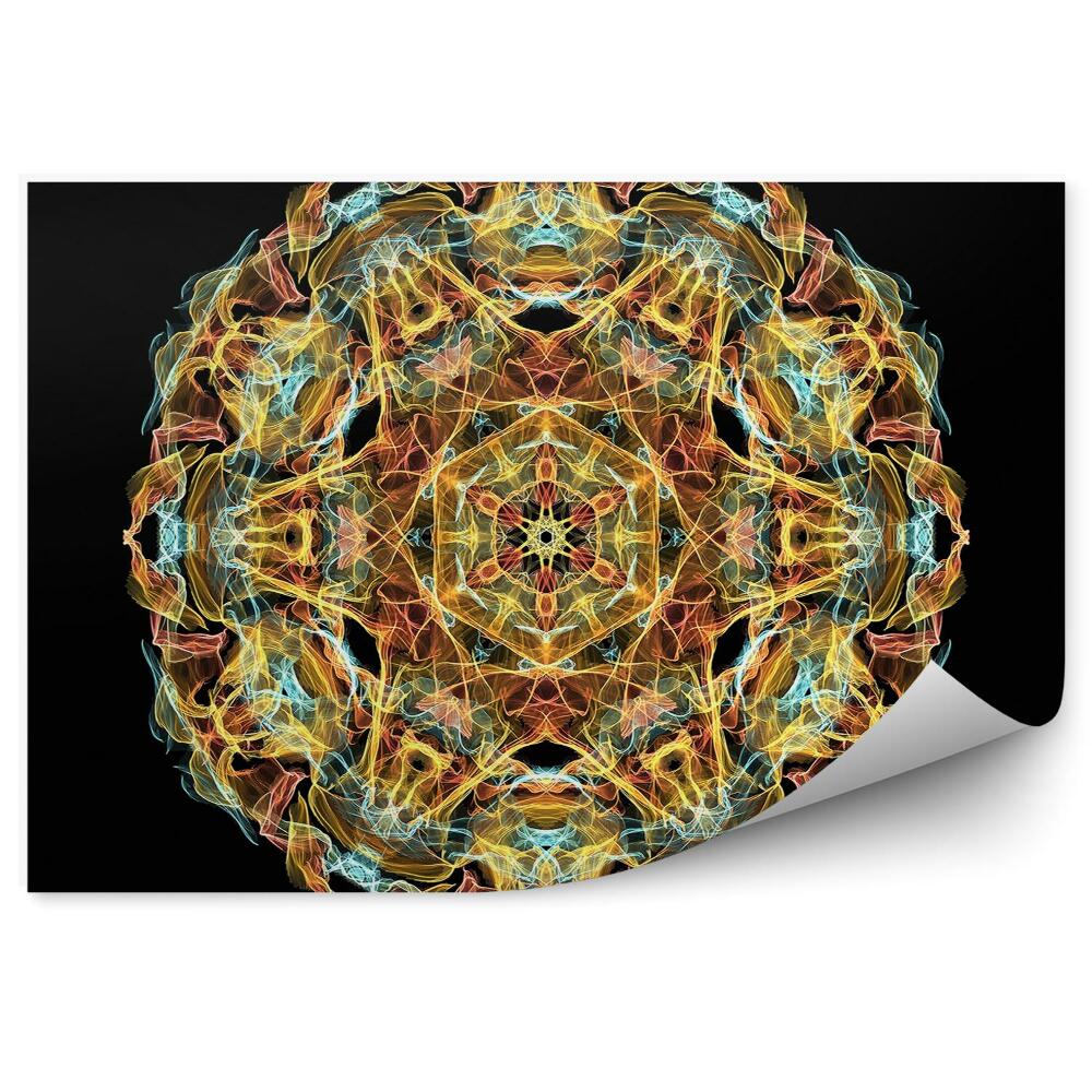 Fotótapéta Színes lángok mandala