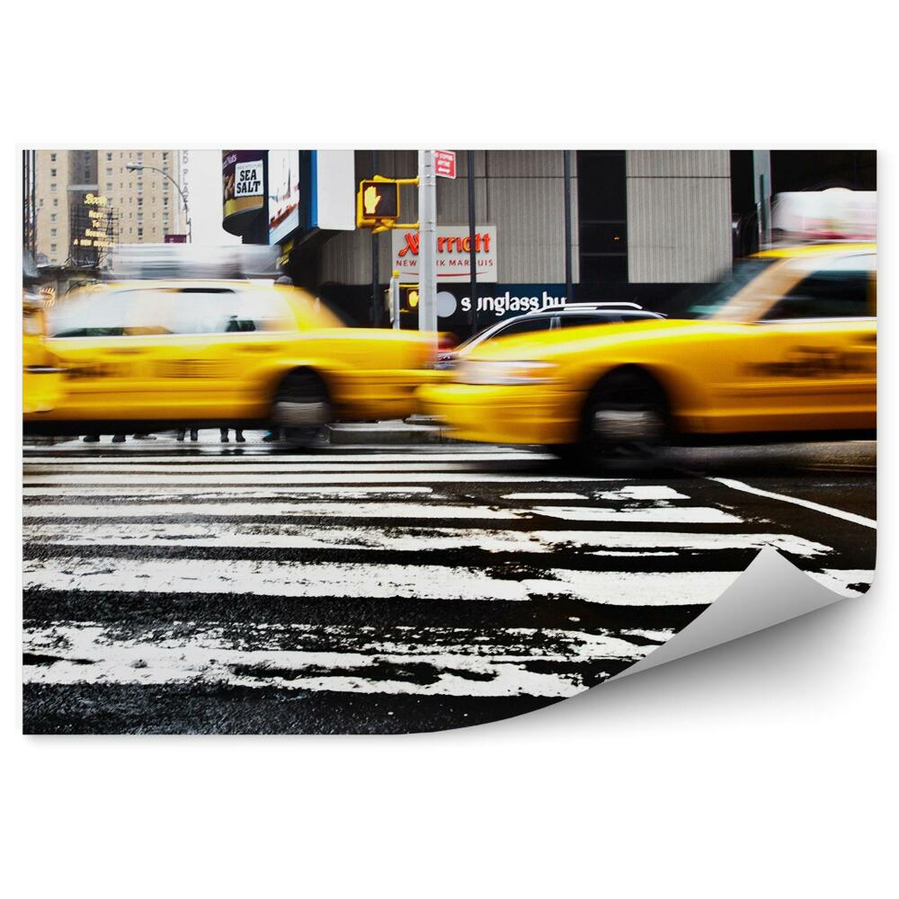 Modern fotótapéta Taxi forgalom sárga autók New Yorkban