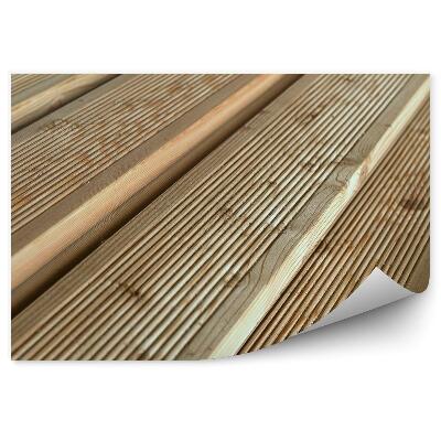 Fotótapéta Vörösfenyő teraszdeszkák perspektívában