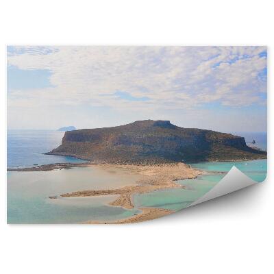 Öntapadós fotótapéta Görögország tengerpart sziget part növényzet horizont