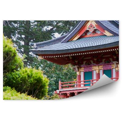 Öntapadós Fotótapéta Falra Japán teapark kert növényzettel