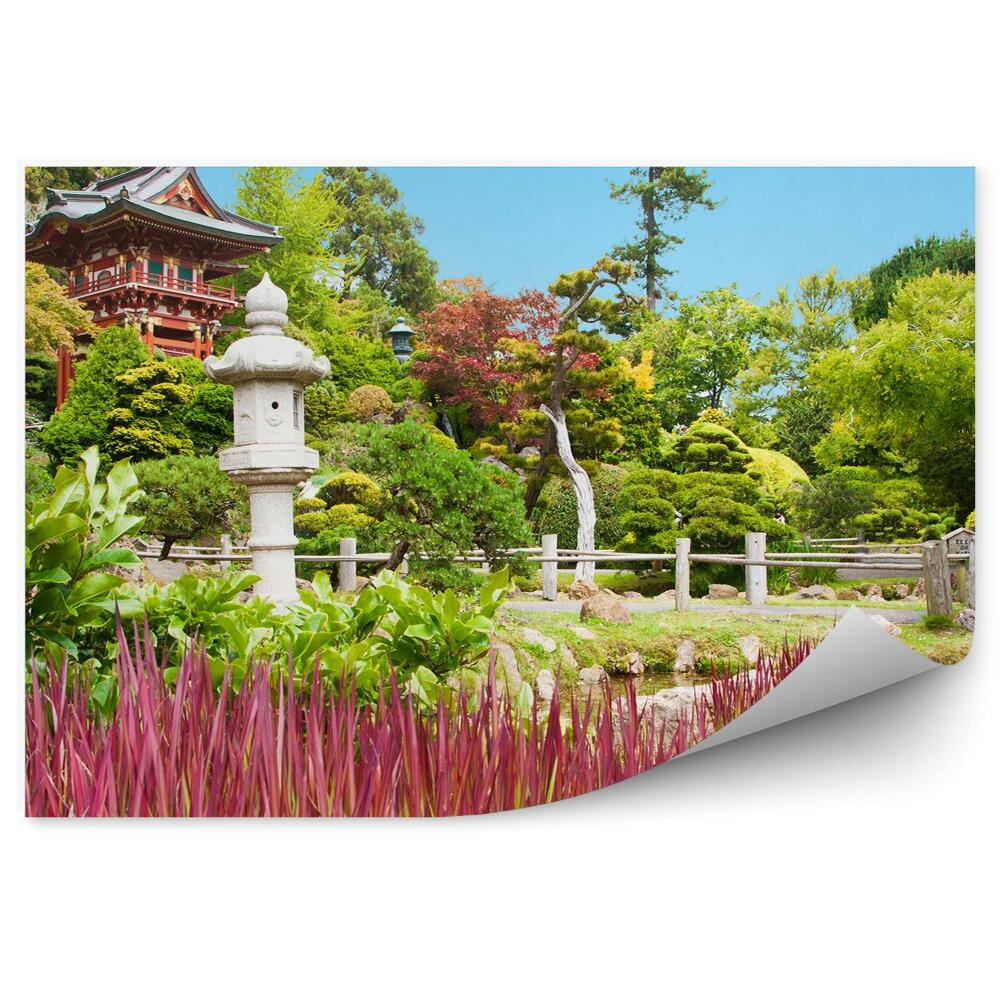Fotótapéta japán kert teafa növényzet