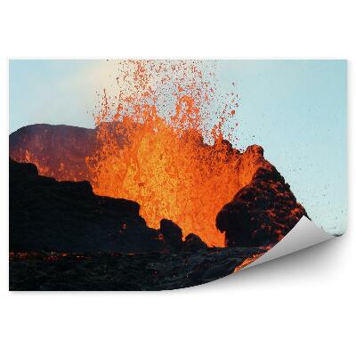 Öntapadó fotótapéta Tungurahua vulkán láva égbolt