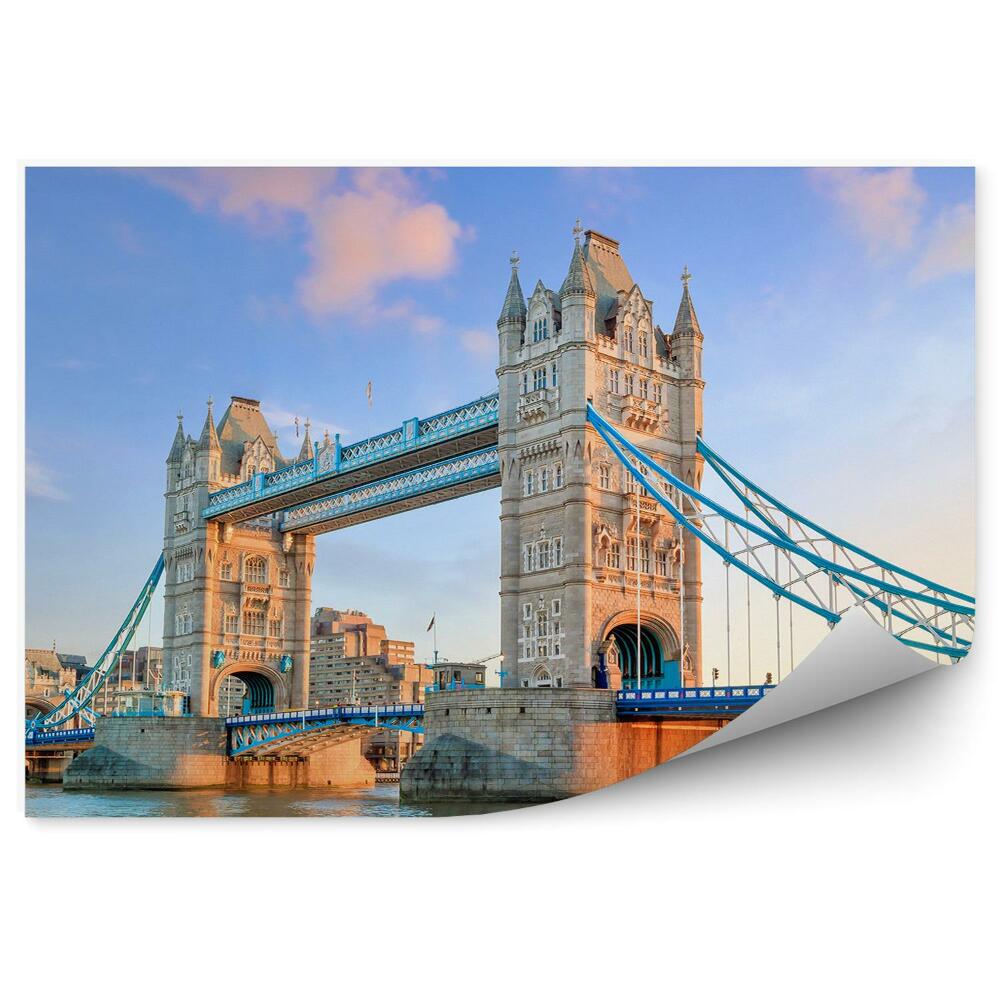 Poszter tapéta diadalív épületek fák felhők London