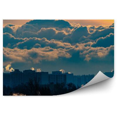 Modern fotótapéta Toronto Kanada épületek autók ég felhők