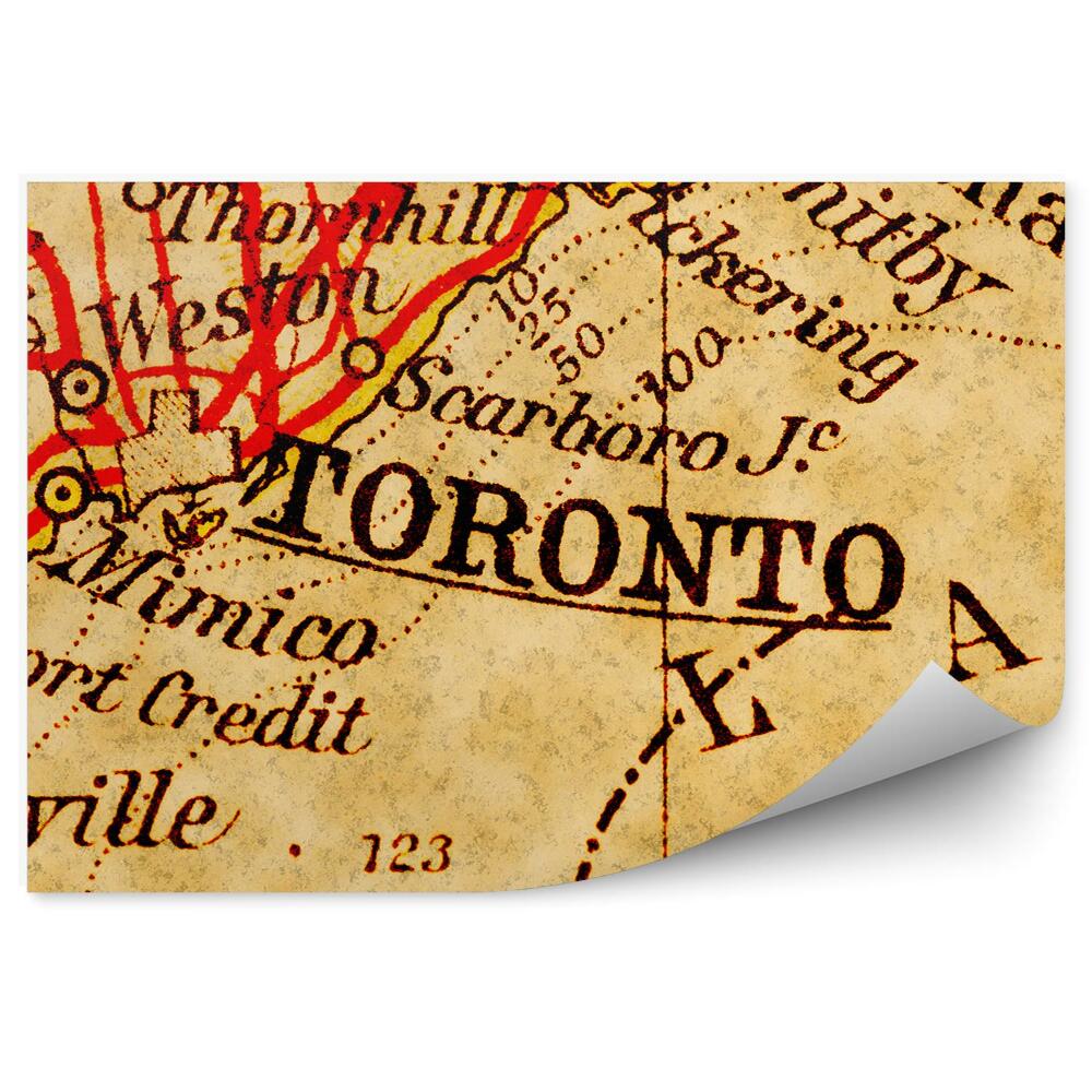 Fotótapéta Toronto régi térképe