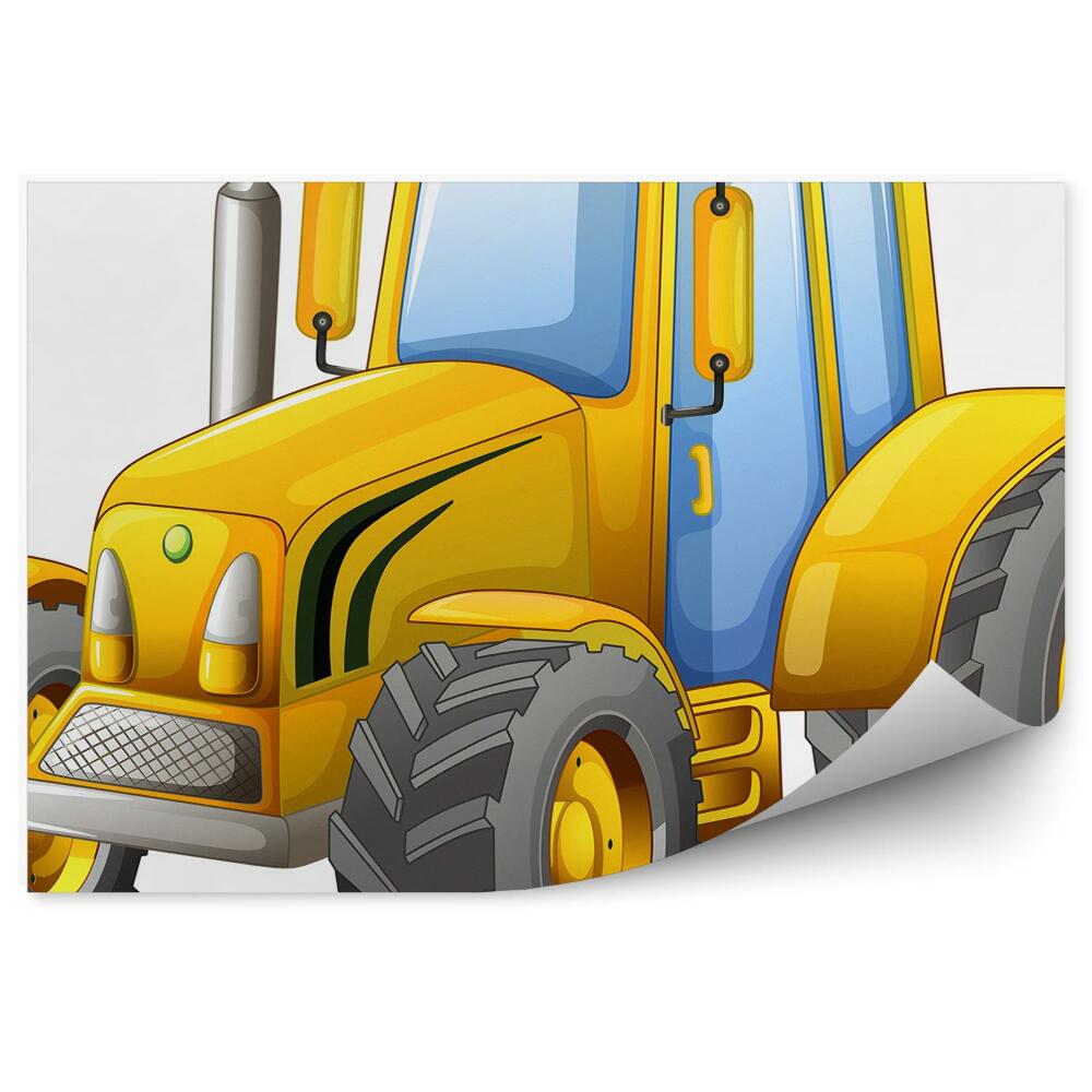 Poszter tapéta Sárga nagy autó traktor