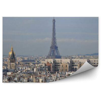 Fotótapéta épületek Eiffel-torony égbolt felhők