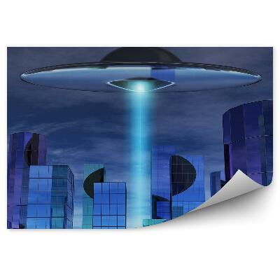 Öntapadó fotótapéta Ufo épületek fények ég felhők