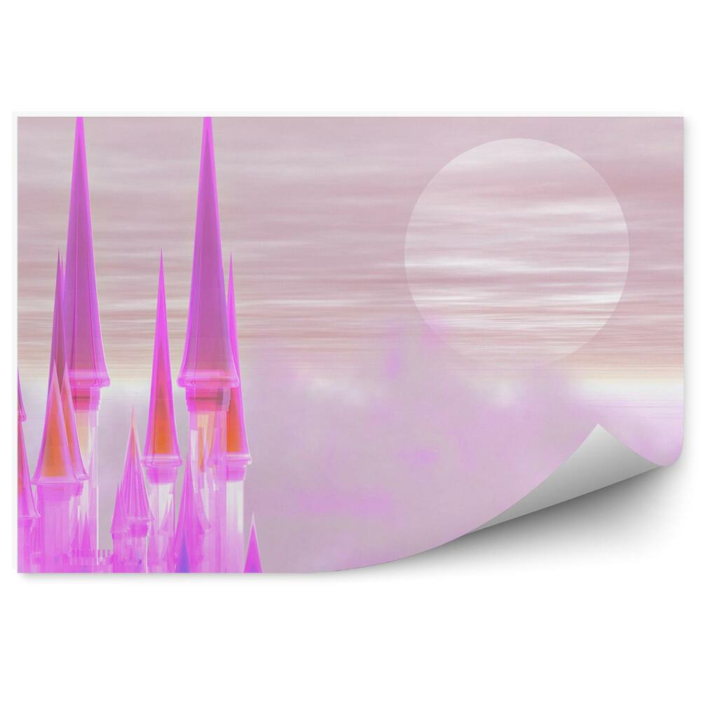 Poszter tapéta Pink Hold kastély