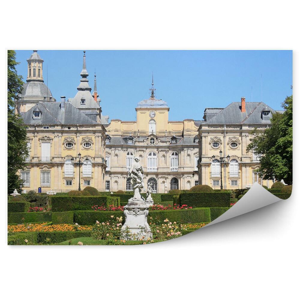 Fotótapéta Királyi Palota szobor bokrok virágok kert