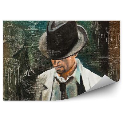 Fali poszter tapéta Portréja egy férfi egy cigarettával