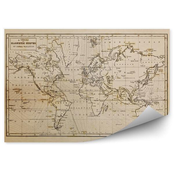 Fotótapéta Régi világtérkép