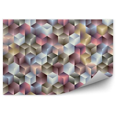 Öntapadós fotótapéta 3D geometriai kocka