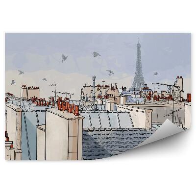 Fotótapéta Párizs Franciaország - Párizs Franciaország háztetői