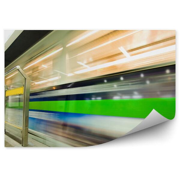 Öntapadós fotótapéta Gyorsvonat mozgási közlekedési metróalagút