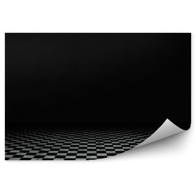 Fotótapéta Grunge padló sakktábla perspektíva illúzió