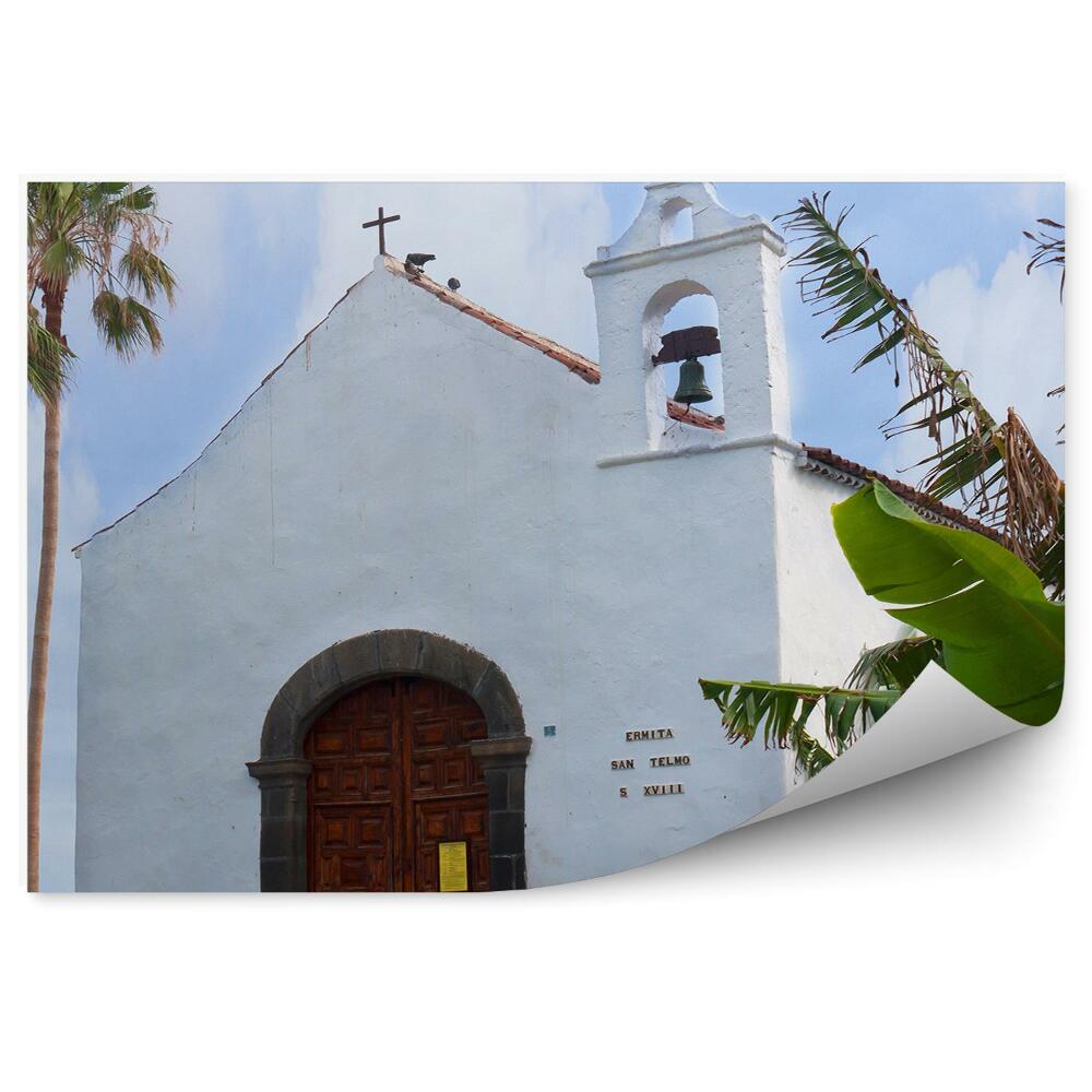 Fotótapéta templom Puerto de la Cruz Tenerife pálmafák