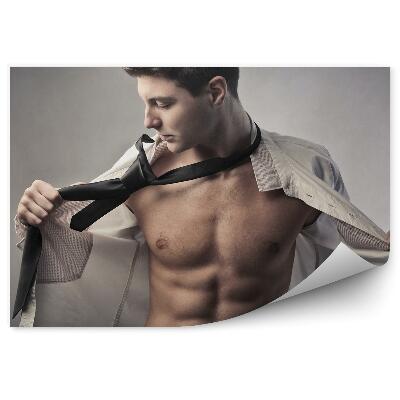 Kép tapéta Izmos férfi test ing