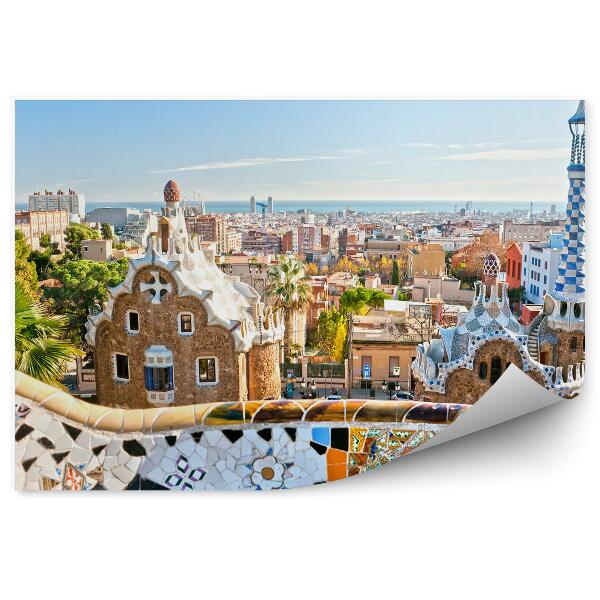 Poszter tapéta Park Guell Barcelona Spanyolország