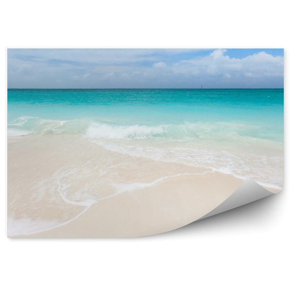 Öntapadó fotótapéta Beach Karib-tenger égbolt felhők