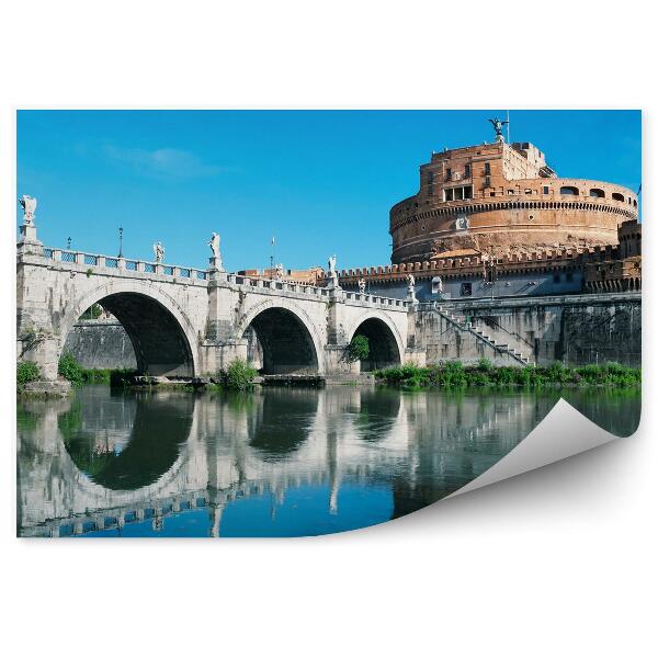 Poszter tapéta Castel Sant'Angelo Róma Olaszország folyó