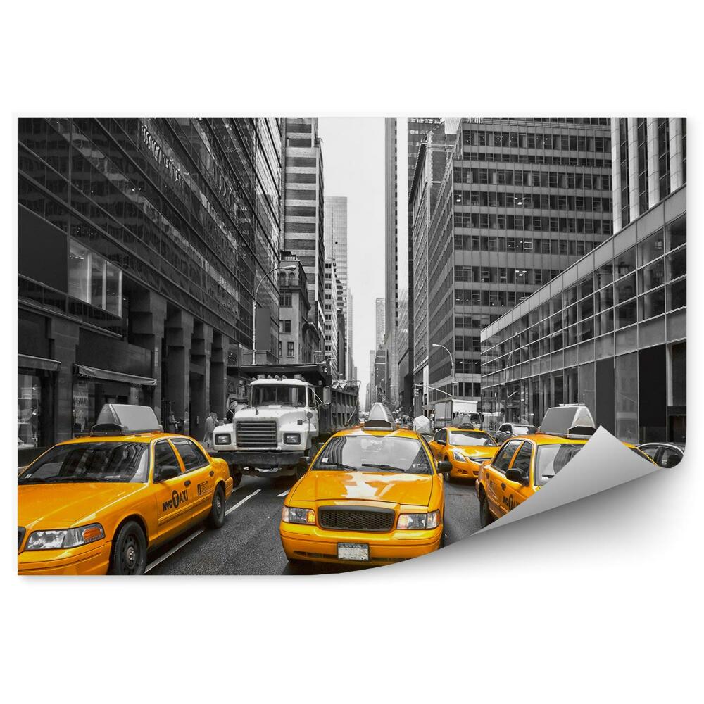 Fotótapéta Sárga taxik New Yorkban