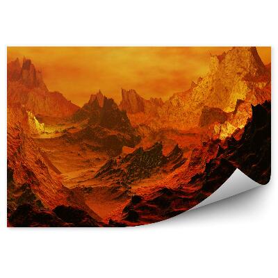 Öntapadós fotótapéta Vulkán naplemente