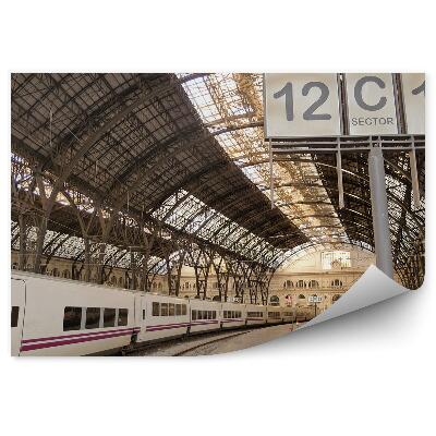 Fotótapéta Állomás vonatok közlekedési jele