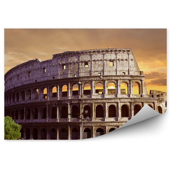 Fotótapéta Colosseum alkonyatkor emberek