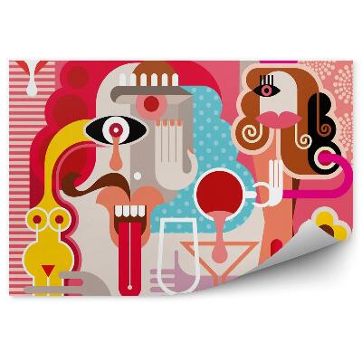 Öntapadós fotótapéta Absztrakt nő illusztráció