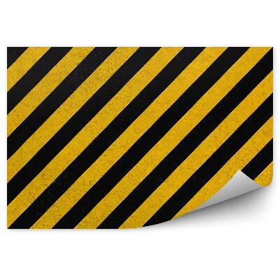 Fotótapéta Sárga fekete átlós csíkok varrat nélküli mintás háttérrel