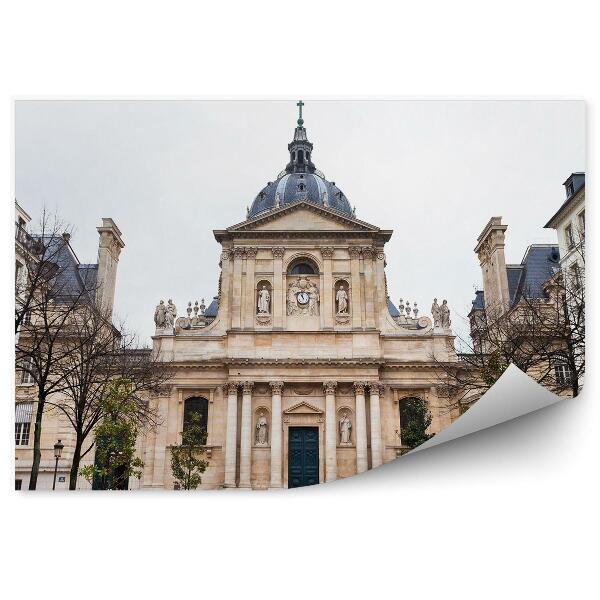 Fotótapéta Sorbonne kápolna épületek fák Párizs Franciaország