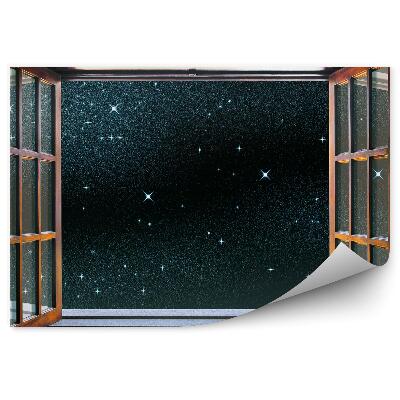 Öntapadós fotótapéta falra Csillagos ablak