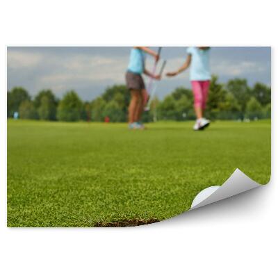 Fotótapéta Lyukas golflabda gyermek babakocsi ég felhők fák