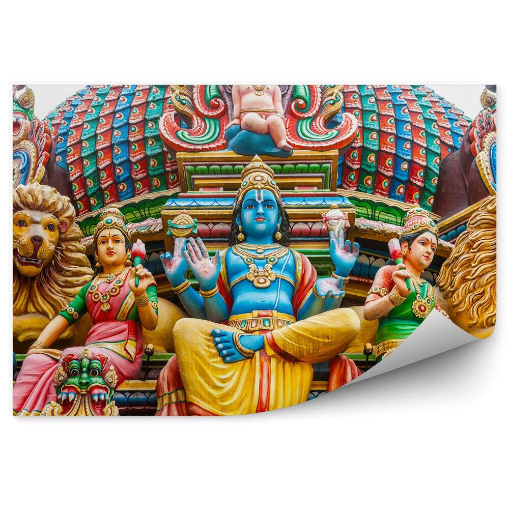 Fotótapéta hindu templom oroszlánok bálványok szobrok