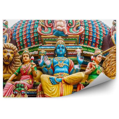Fotótapéta hindu templom oroszlánok bálványok szobrok