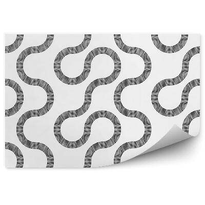 Fotótapéta Modern fekete-fehér mintás