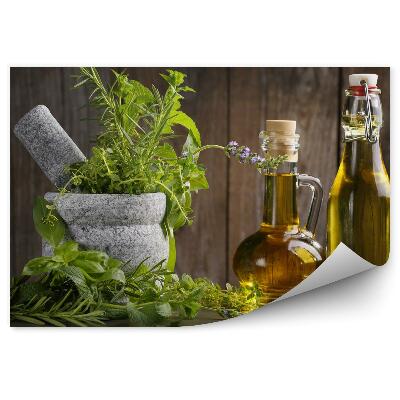 Modern Fotótapéta Gyógynövények és olívaolaj