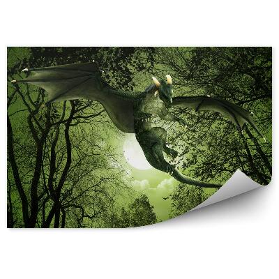 Modern fotótapéta Zöld sárkány