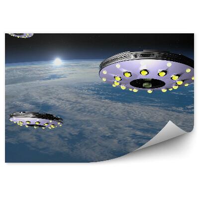 Modern fotótapéta Bolygó ég felhők ufo fények